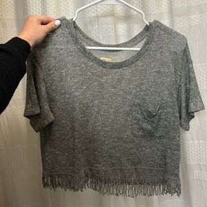 Shinny Top! Size:XS but a size small will fit perfect!